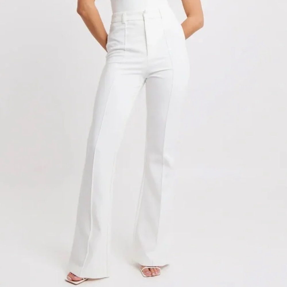 Elegant White Flare Pants